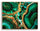 Dipinto su Tela Laccato Smeraldy con Cornice 82x4x62 cm in Metallo e Abete e Tela