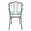 Poltrona Demetra con Cuscino 41x42x90 h cm in Acciaio Tortora