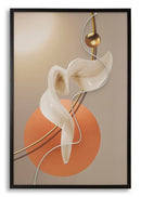Stampa con LED su Tela Abstract 80x4x120 cm in Tela e Plastica e MDF Multicolor      