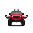Macchina Elettrica per Bambini Fuoristrada Jeep Wrangler Rubicon 12V con Telecomando Rosso