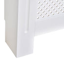 Copritermosifone in Legno a Griglia Bianco 78x82x19 cm 