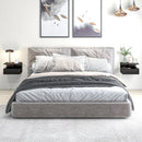 Set 2 Comodini Sospesi 35x32x22,5 cm Design Moderno Nero