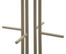 Appendiabiti Saturno Tortora 45x28x178 cm in Metallo Grigio tortora      