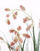 Set 4 Piante Artificiali con Vaso Ø 70x100 cm Grevillea in Plastica Rosa