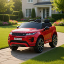 Macchina Elettrica per Bambini Licenza Land Rover Evoque 12V con Telecomando Rosso