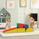 Set 5 Costruzioni Morbide per Bambini 1-3 Anni in Finta Pelle e Schiuma Multicolore   