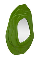 Specchio da Muro Dalia Verde 90x4x97 cm in MDF e Specchio Verde      