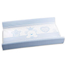 Fasciatoio Imbottito Universale in PVC 49x81cm 2 Lati Italbaby Serie Baby Re Azzurro