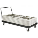 Tavolo Catering 180x75x74 h cm in Acciaio Bianco