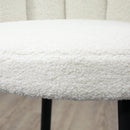 Set 2 Sgabelli 52x53x93 cm in Poliestere e Acciaio Bianco e Nero