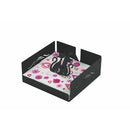 Porta Salviette 17x17x6,5 cm  in Acciaio VdE Tivoli 1996 Black Cat