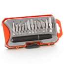 Set Taglierino Tagliabalza Coltello + Lame con Custodia in Plastica