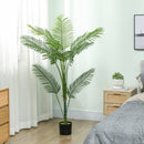 Pianta Artificiale Areca Alta 150 cm per Interni con Vaso in PE Verde  