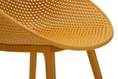 Sedia Ibiza Senape Set 2 Pz 59x59x83 cm in Polipropilene Senape      