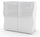Mobile Multiuso 2 Ante 90x40x81 cm Onda Bianco Lucido