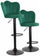 Set 2 Sgabelli 38x38x60/80 cm in Velluto Base Nera Ottanio