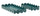 Svuotatasche Saturno Rett, Ottanio Coppia 40x16,5x4,5 cm in Metallo Verde acqua