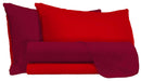 Set Lenzuola Sopra Sotto e Federe Doubleface Rosso\/Bordeaux