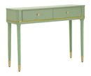 Console Camille Verde 101x37x78 cm in Pino e MDF e Ferro      