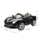 Macchina Elettrica per Bambini 12V Spyder Nera 