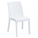 Sedia da Giardino Virginia 47x59x86 h cm in Wicker Bianco