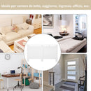 Copritermosifone in Legno a Griglia Bianco 151.5x82x19 cm 
