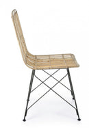 Set 4 Sedie 45x55x85h cm Lucila Kubu Natural 