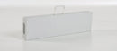 Panca Pieghevole per Catering 182x25x43 cm in Ferro e Polietilene Bianco