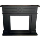 Cornice da Pavimento per Inserto Camino Elettrico 95x102x21,5 cm in MDF Sined Lipari Nero