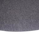Set 2 Sedie da Pranzo Design Moderno in Lino con Gambe in Metallo Grigio 