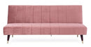 Divano Letto 3 Posti 180x88x82 cm Alma in Velluto