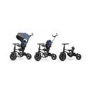 Triciclo a Spinta Pieghevole per Bambini con Maniglione Direzionabile Qplay Rito Star Violet