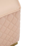 Puff Pentagonale Sharon 38x38x38 cm in Pino e MDF e Metallo e Plastica      