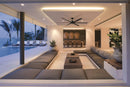 Ventilatore da Soffitto con 8 Pale in Alluminio Ø165 cm 5 Velocità Martec Albatross Nero