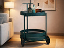 Carrello Saturno Ottanio 40x49,5x61 cm in Metallo Verde acqua      