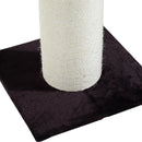 Palo Colonna Tiragraffi per Gatti in Legno e Sisal naturale Marrone crema 50x50x72 cm 