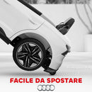Macchina Elettrica per Bambini Licenza Audi RS con Telecomando Bianca e Nero