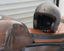 Casco Jet per Scooter CGM Challenge 170W Marrone Opaco Varie Misure