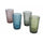 Set 4 Bicchieri Bibita Nobilis in Vetro VdE Tivoli 1996 4 Colori Differenti