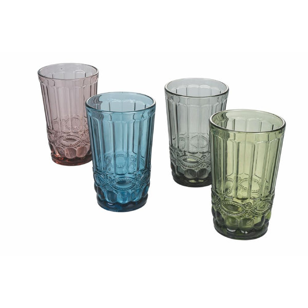 Set 4 Bicchieri Bibita Nobilis in Vetro VdE Tivoli 1996 4 Colori Differenti online