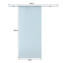 Porta Scorrevole Vetrata 90x205 cm Smerigliata 