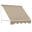 Tenda da Sole Avvolgibile a Parete a Caduta Impermeabile Beige 180x70 cm 