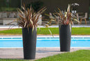 Vaso Ø37,5x102 cm in Resina Arkema Tondo 102 Verde Scuro