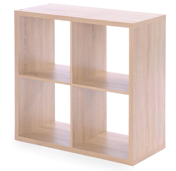 Libreria Quadrata con 4 Vani 77x33x77 cm Fumer Quadra-4B Rovere prezzo