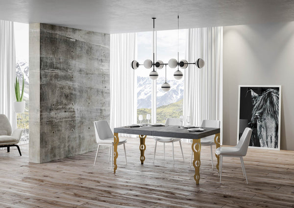 prezzo Tavolo Allungabile 130-390x90x77 cm Karamay Cemento