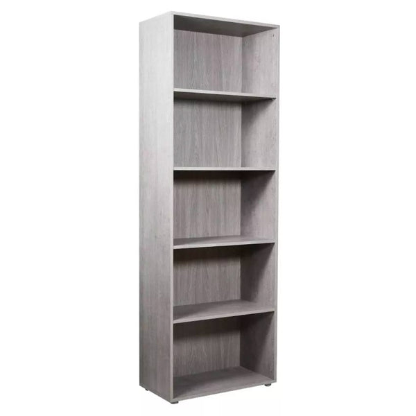 acquista Libreria 5 Ripiani 68,8x35,3x200,6 cm in Truciolare Nobilitato Cemento
