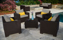 Set 2 Poltrone da Giardino 83x68x71,5 cm in Resina Keter California Cappuccino