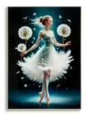 Dipinto su Tela Laccato Dancing con Cornice 72x4x102 cm in Pino e Tela e Plastica      