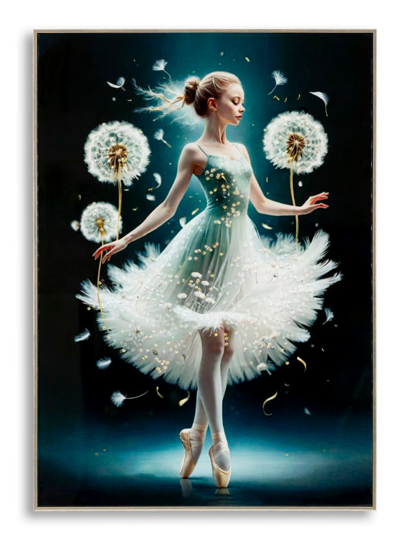 Dipinto su Tela Laccato Dancing con Cornice 72x4x102 cm in Pino e Tela e Plastica acquista