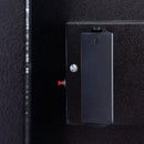 Cassetta Portachiavi di Sicurezza Professionale da Muro di 40 ganci Nero 30x36,5x10 cm 